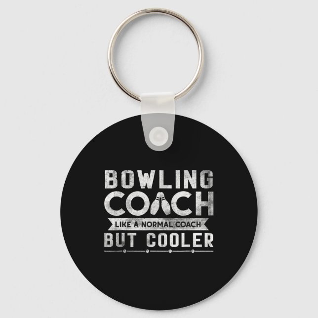 Funny Bowling Coach Definition Bowling Coach  Key Ring (Front)