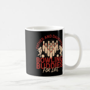 Funny Bowling Dad Daughter Father And Daughter Bow Coffee Mug