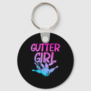 Funny Bowling Design For Girls Women Bowler Bowlin Key Ring