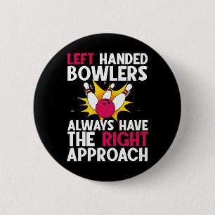 Funny Bowling Design For Men Women Kids Bowler Bow 6 Cm Round Badge