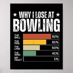 Funny Bowling Excuses  Poster