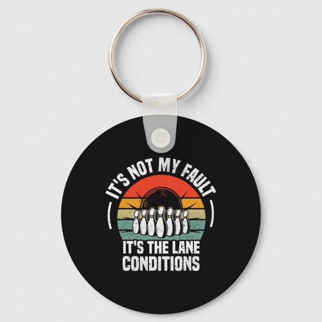 Funny Bowling For Men Women Bowler Team Bowling La Key Ring (Front)