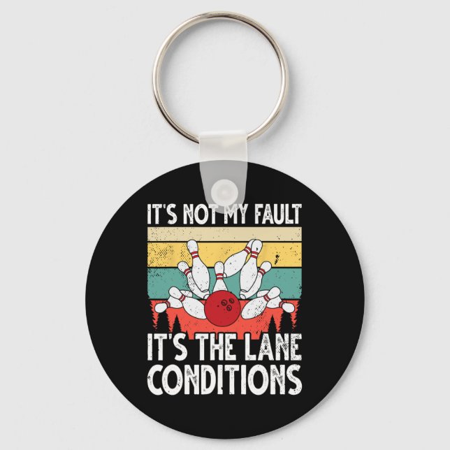 Funny Bowling For Men Women Bowler Team Bowling La Key Ring (Front)