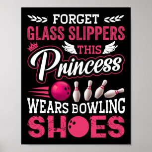 Funny Bowling For Women Girls Kids Mum Wife Poster