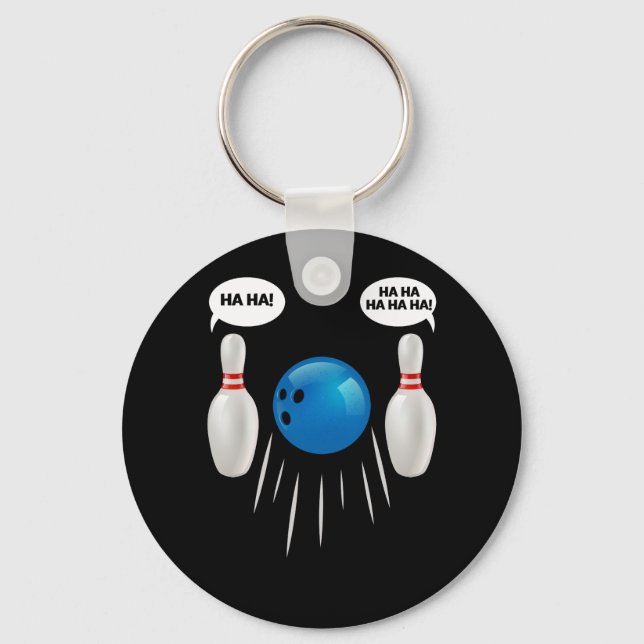 Funny Bowling - Gift For Bowlers Key Ring (Front)