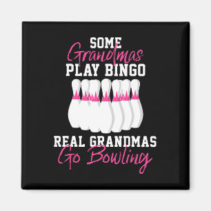 Funny Bowling Gift For Grandma Magnet