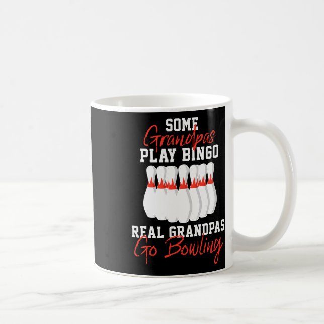 Funny Bowling Gift For Grandpa Or Dad  Coffee Mug (Right)
