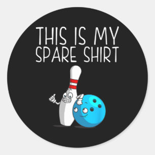 Funny Bowling Gift For Men Women Cool Bowler Spare Classic Round Sticker