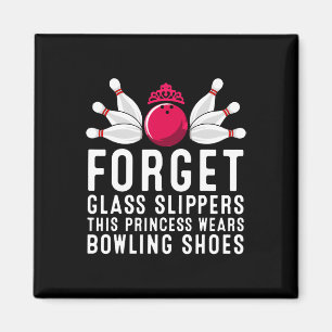 Funny Bowling Gift Women Ladies Females Ten Pin Bo Magnet