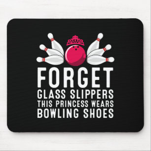 Funny Bowling Gift Women Ladies Females Ten Pin Bo Mouse Pad