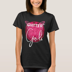 Funny Bowling Gutter Gals Team Name Girls Party T-Shirt