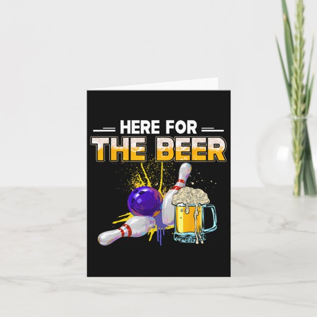 Funny Bowling Hob  Card (Front)