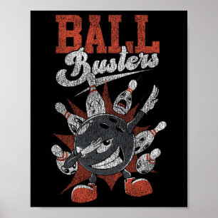 Funny Bowling Ll Busters  Poster