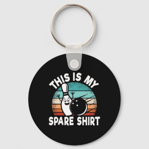 Funny Bowling Lover Bowler This Is My Spare 1  Key Ring