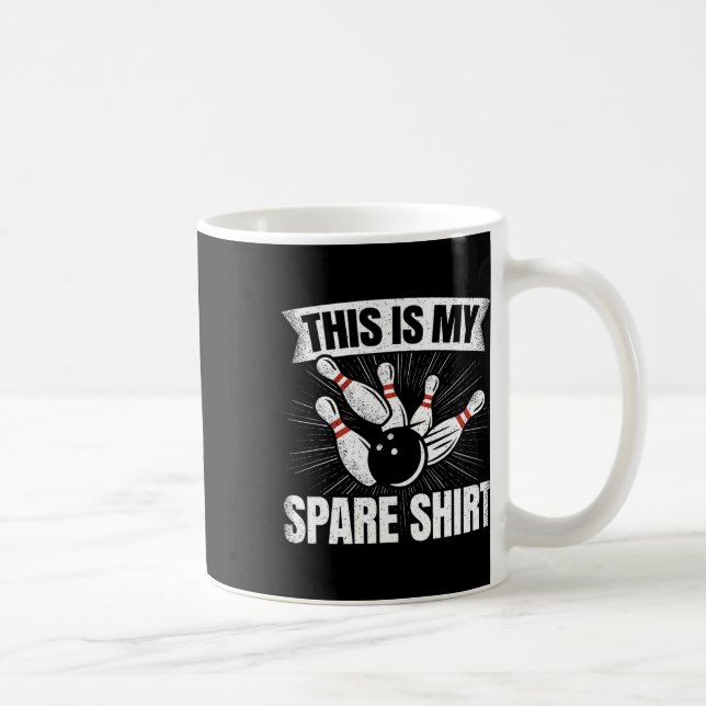 Funny Bowling Lover Bowler This Is My Spare  Coffee Mug (Right)