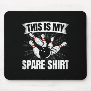 Funny Bowling Lover Bowler This Is My Spare Mouse Pad