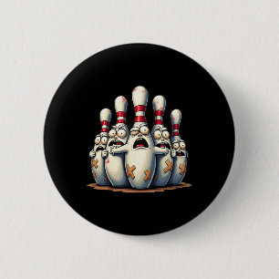 Funny Bowling Lover Bowlers Scared Pin Graphic For