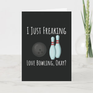 Funny Bowling Lover Cards Bowler Sport Humour