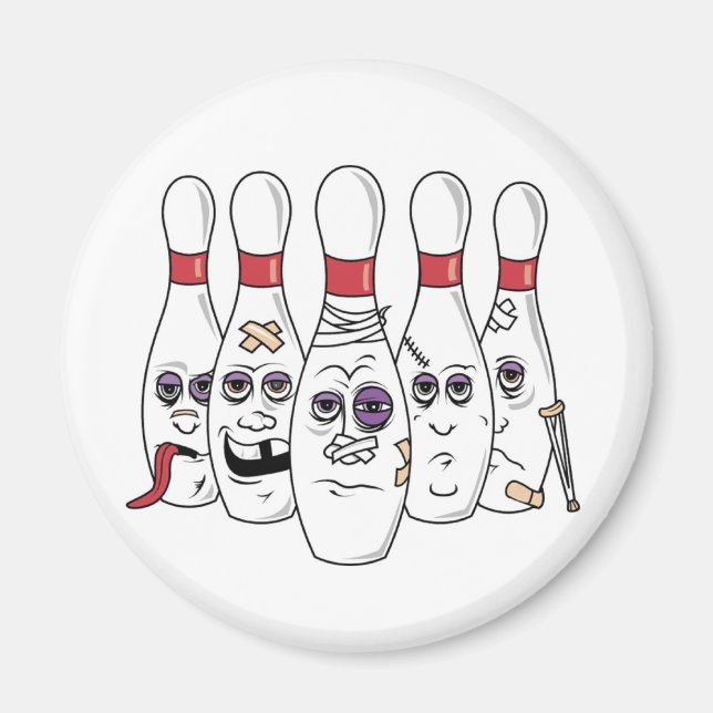 Funny Bowling Magnet (Front)