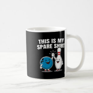 Funny Bowling Party Spare Shirt Gift Mens And Wome Coffee Mug