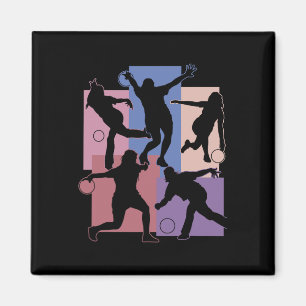 Funny Bowling Player Bowler Game Enthusiast Outfit Magnet