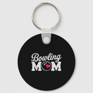 Funny Bowling Player Mom Bowl Mother Bowler #bowli Key Ring