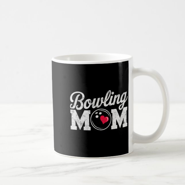 Funny Bowling Player Mum Bowl Mother Bowler #bowli Coffee Mug (Right)