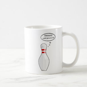 Funny Bowling Quote Cartoon Personalised Team Coffee Mug
