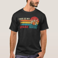 Funny Bowling Retro Sunset This Is My Spare Shirt