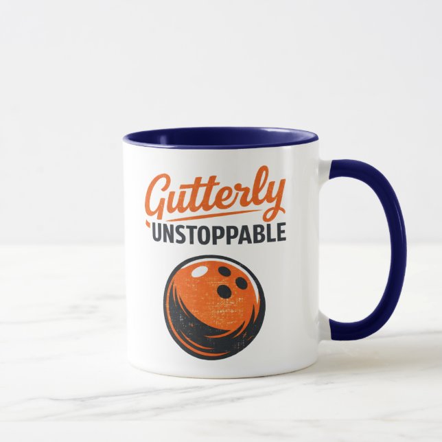 Funny Bowling Saying Cute Ball Pun  Mug (Right)