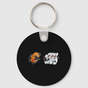 Funny Bowling-shirt Bowler Men Women Team Pins Bow Key Ring
