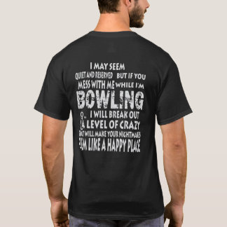 Funny Bowling Shirts Happy Place Bowlers Gifts