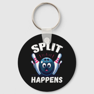 Funny Bowling Split Happens 1 Key Ring