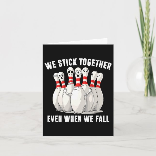 Funny Bowling Team Bowling Lover Bowler Squad Humo Card (Front)