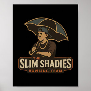Funny Bowling Team Funny Bowler Bowling Poster