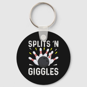 Funny Bowling Team Splits n Giggles 1  Key Ring