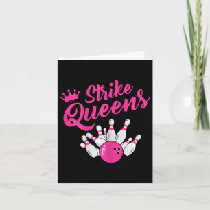 Funny Bowling Tee Bowling Team Sport Gift Strike Q Card