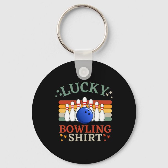 Funny Bowling This Is My Bowling Strike Team  Key Ring (Front)