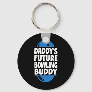 Funny Bowling Toddler Daddy's Future Bowling Buddy Key Ring