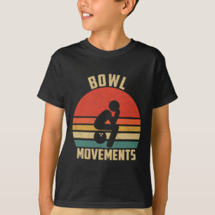 Funny Bowling Vintage Retro Bowl Movements Bowlers T-Shirt