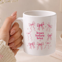 Funny Bows Before Bros Cute Pink Coquette Gift