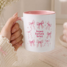 Funny Bows Before Bros Cute Pink Coquette Gift