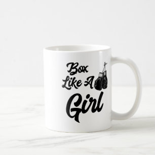 Funny Box Like A Girl T Shirt T Shirt Boxing Glove Coffee Mug