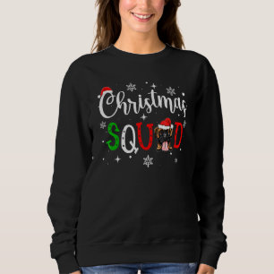 Funny Boxer Dog Christmas Squad Family Matching Pa Sweatshirt