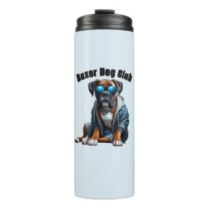 Funny Boxer Dog Club Thermal Tumbler