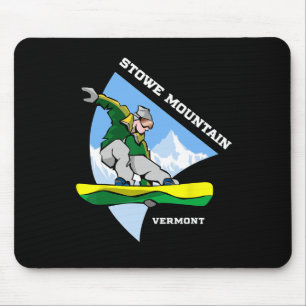 Funny Boxer Dog Ride Shotguns Moon Broom Halloween Mouse Pad