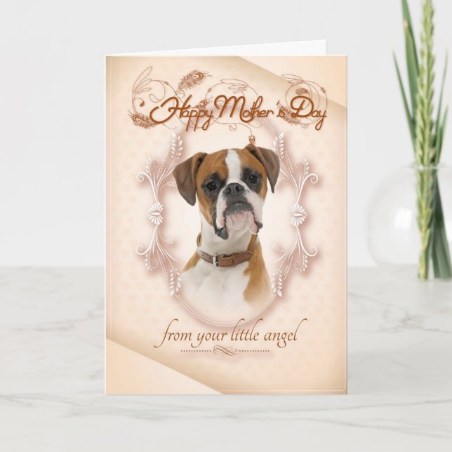 Funny Boxer Mother's Day Card (Front)