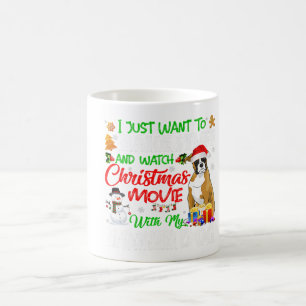 Funny Boxer Santa Hat Xmas Pet Lover Gift Ideas Coffee Mug