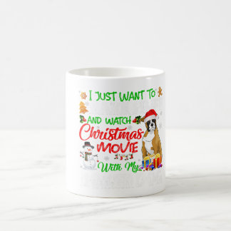 Funny Boxer Santa Hat Xmas Pet Lover Gift Ideas Coffee Mug