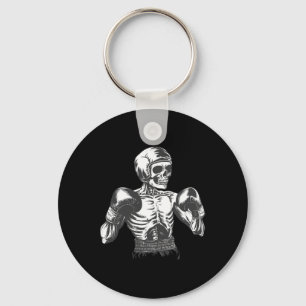 Funny Boxer Skeleton With Boxing Gloves Fighting K Key Ring